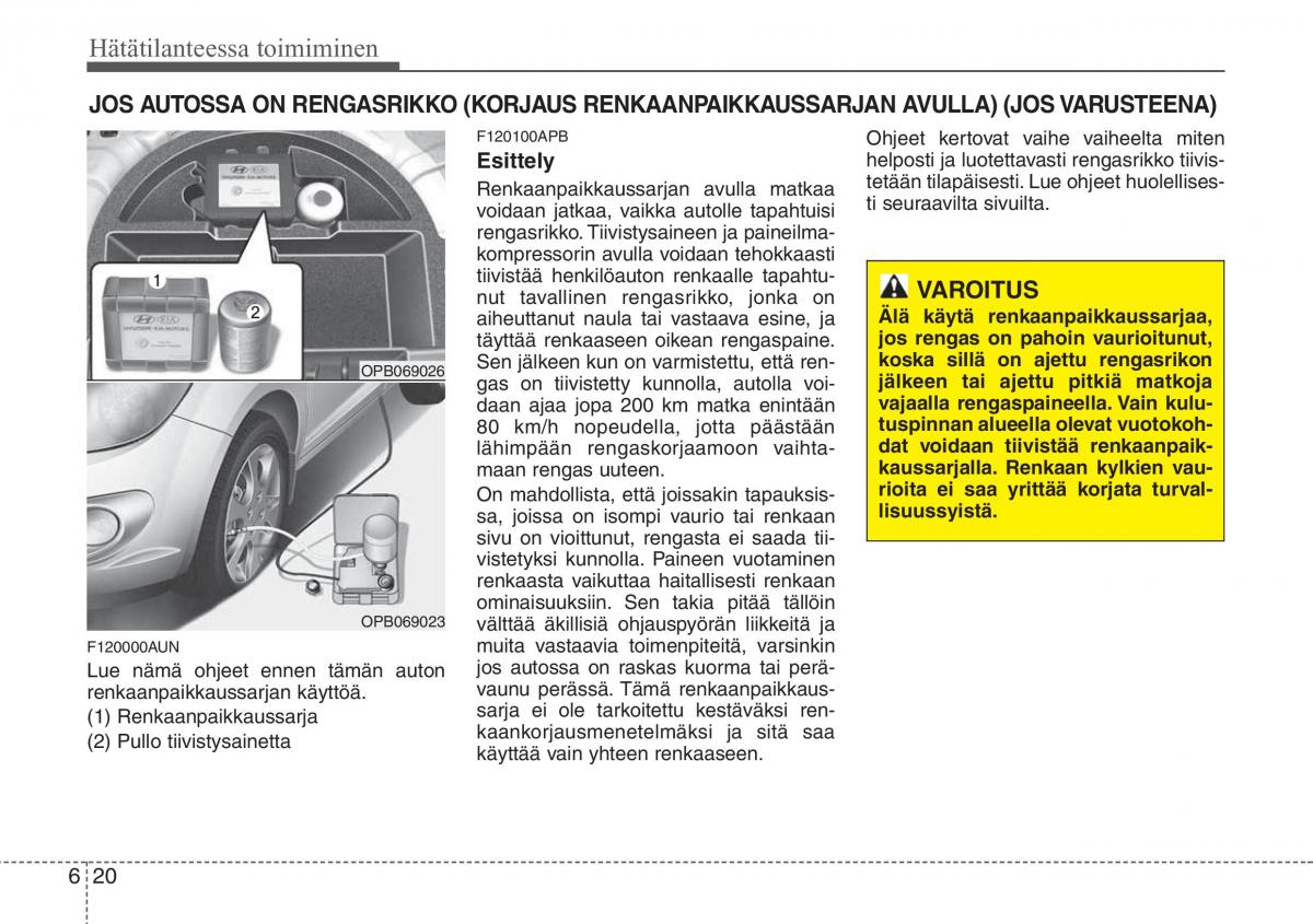 Hyundai i20 I 1 omistajan kasikirja / page 279