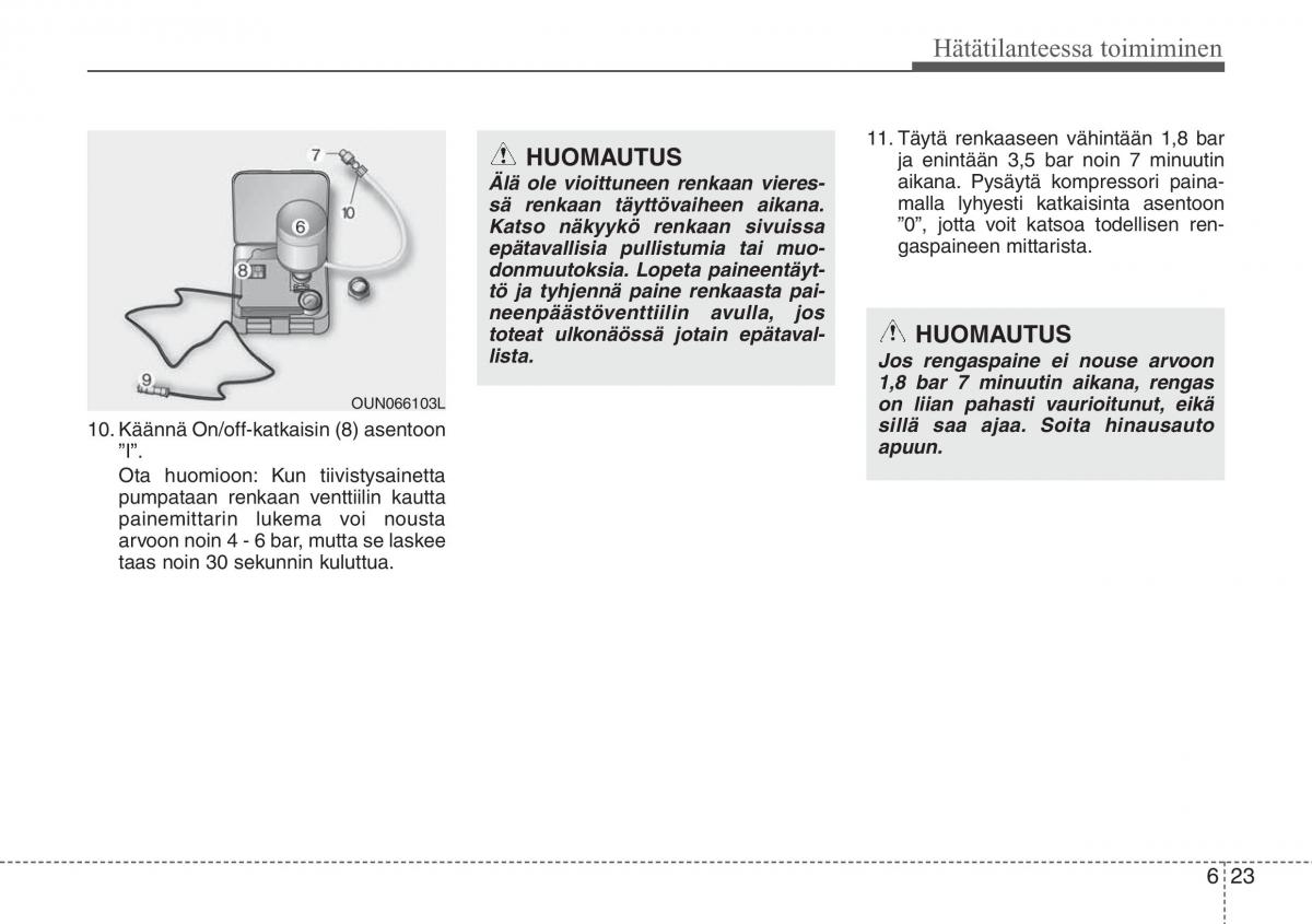 Hyundai i20 I 1 omistajan kasikirja / page 282