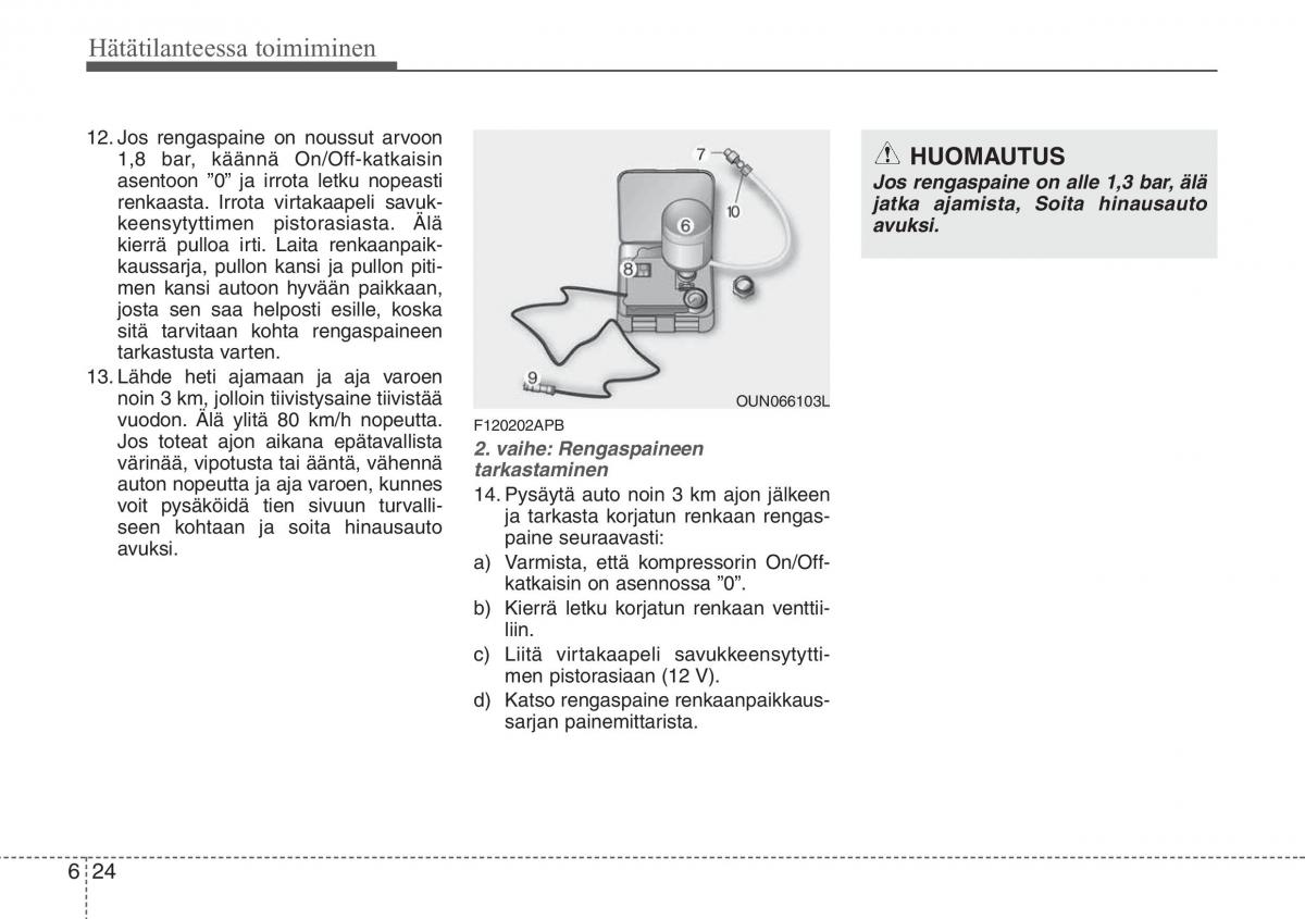 Hyundai i20 I 1 omistajan kasikirja / page 283