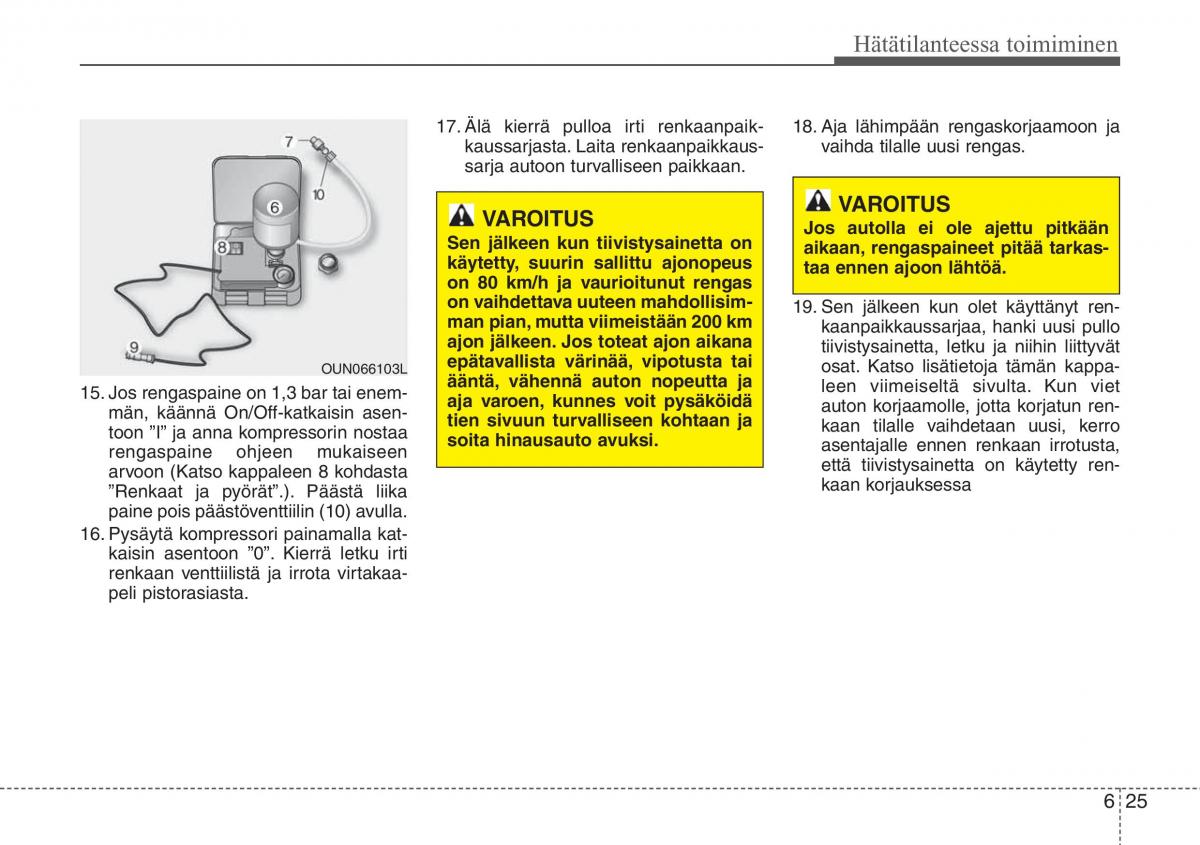 Hyundai i20 I 1 omistajan kasikirja / page 284