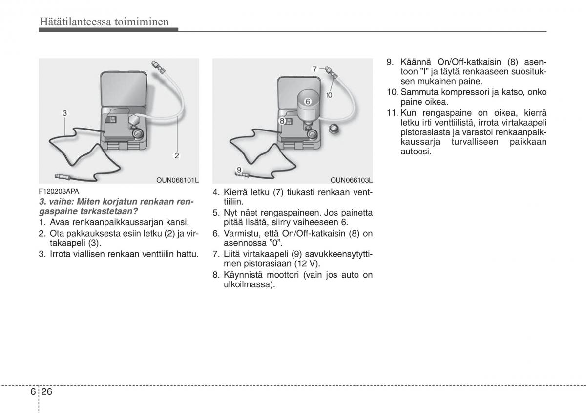 Hyundai i20 I 1 omistajan kasikirja / page 285