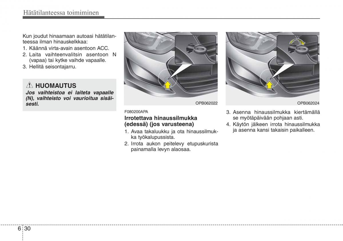 Hyundai i20 I 1 omistajan kasikirja / page 289