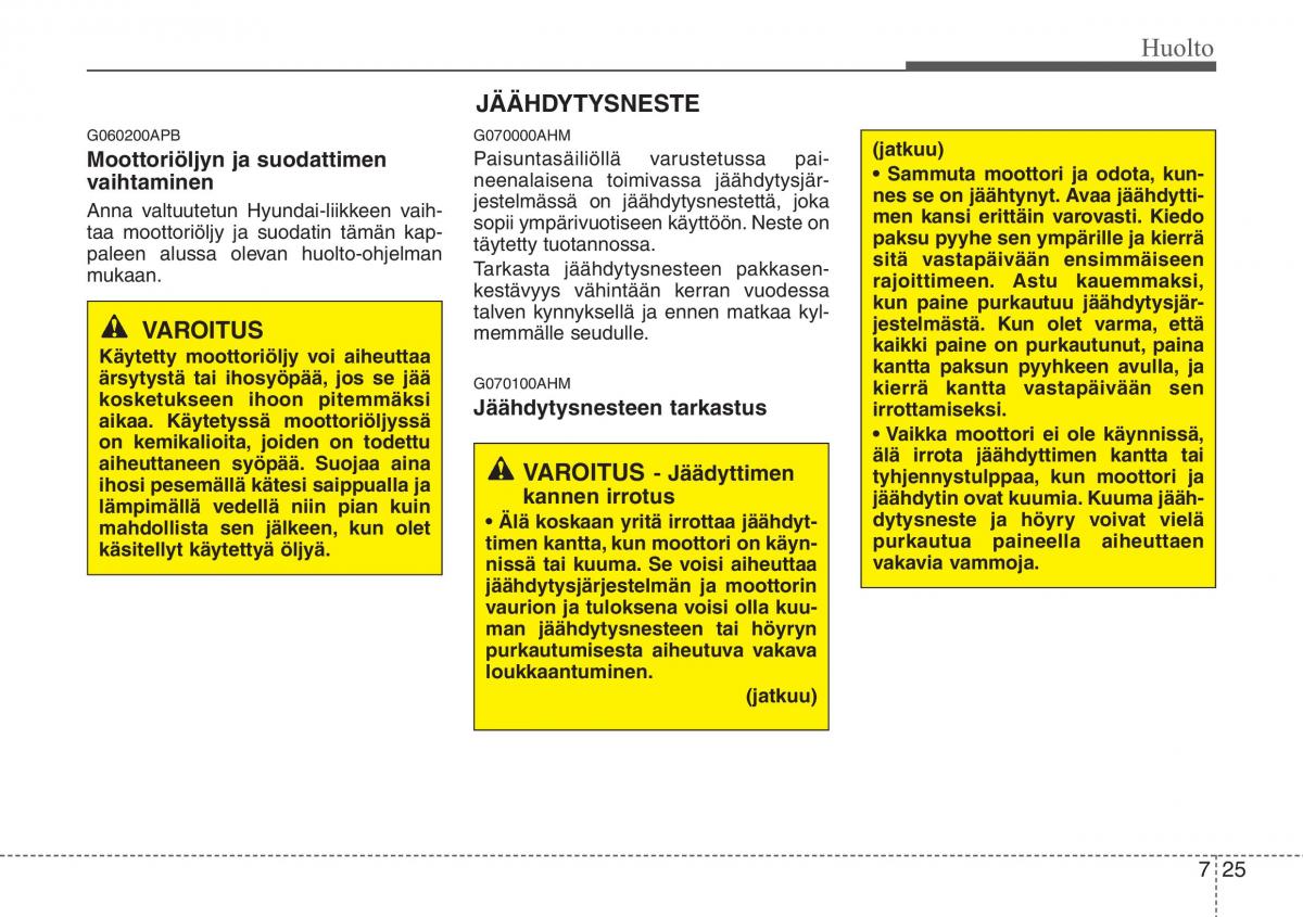 Hyundai i20 I 1 omistajan kasikirja / page 318