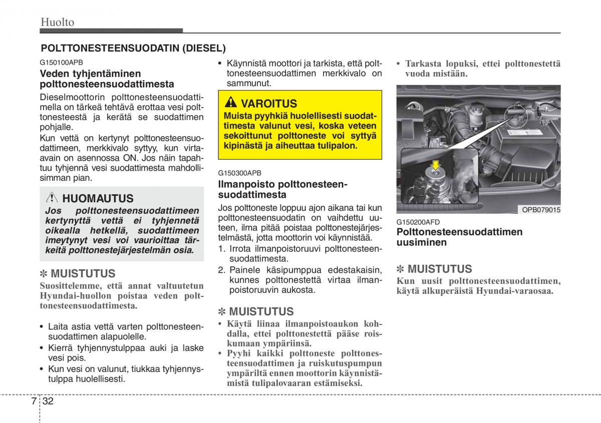 Hyundai i20 I 1 omistajan kasikirja / page 325