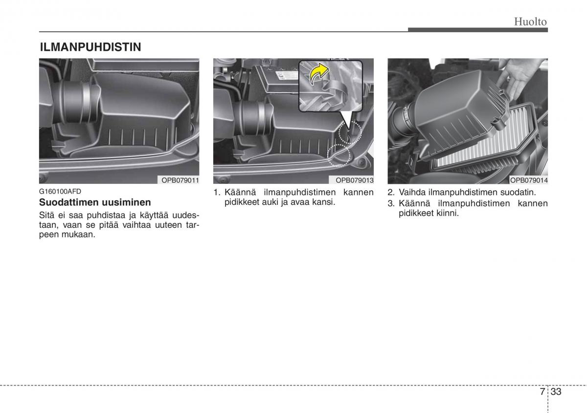 Hyundai i20 I 1 omistajan kasikirja / page 326