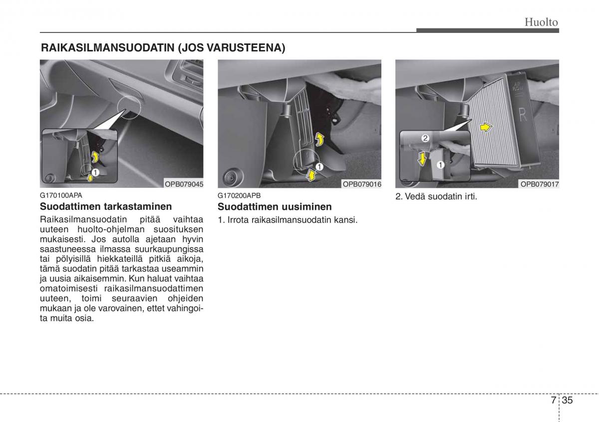 Hyundai i20 I 1 omistajan kasikirja / page 328