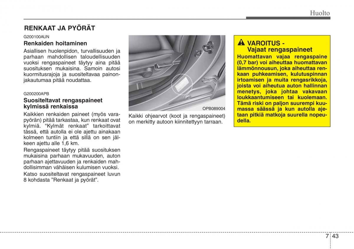 Hyundai i20 I 1 omistajan kasikirja / page 336