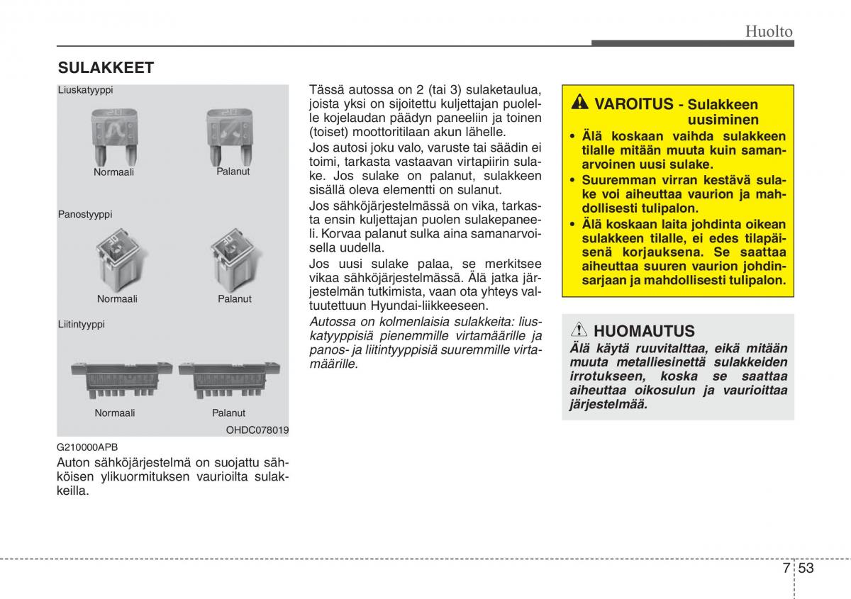 Hyundai i20 I 1 omistajan kasikirja / page 346