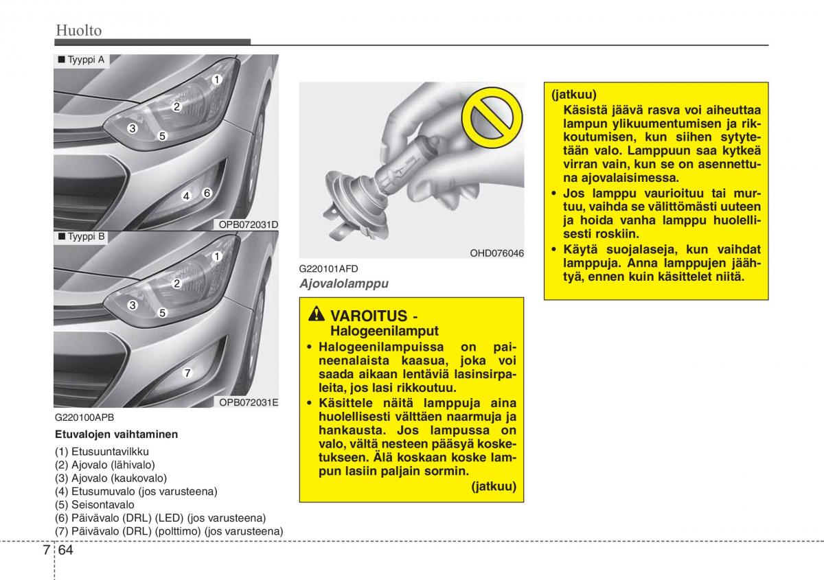 Hyundai i20 I 1 omistajan kasikirja / page 357