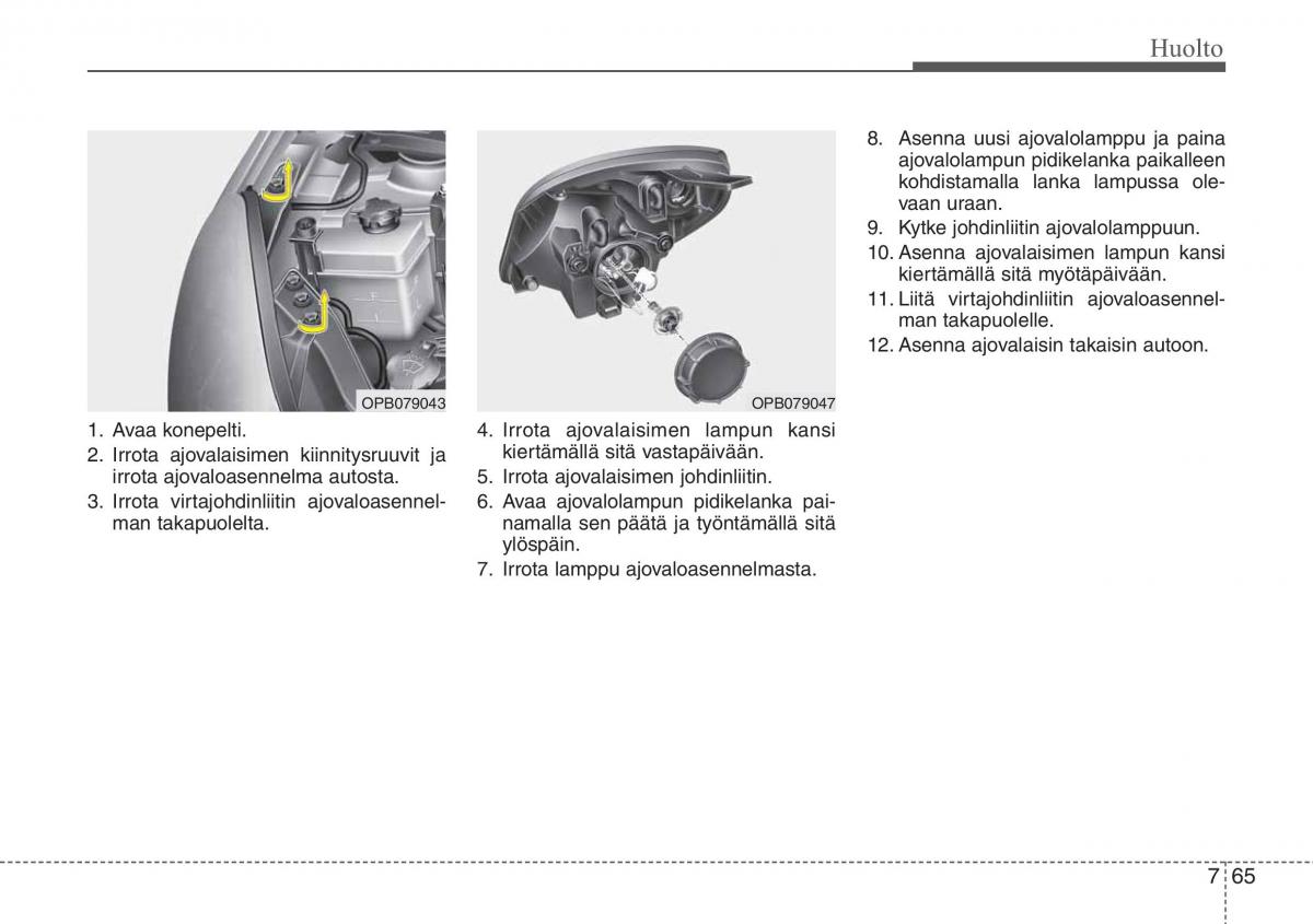 Hyundai i20 I 1 omistajan kasikirja / page 358