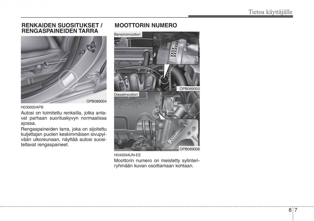 Hyundai i20 I 1 omistajan kasikirja / page 380