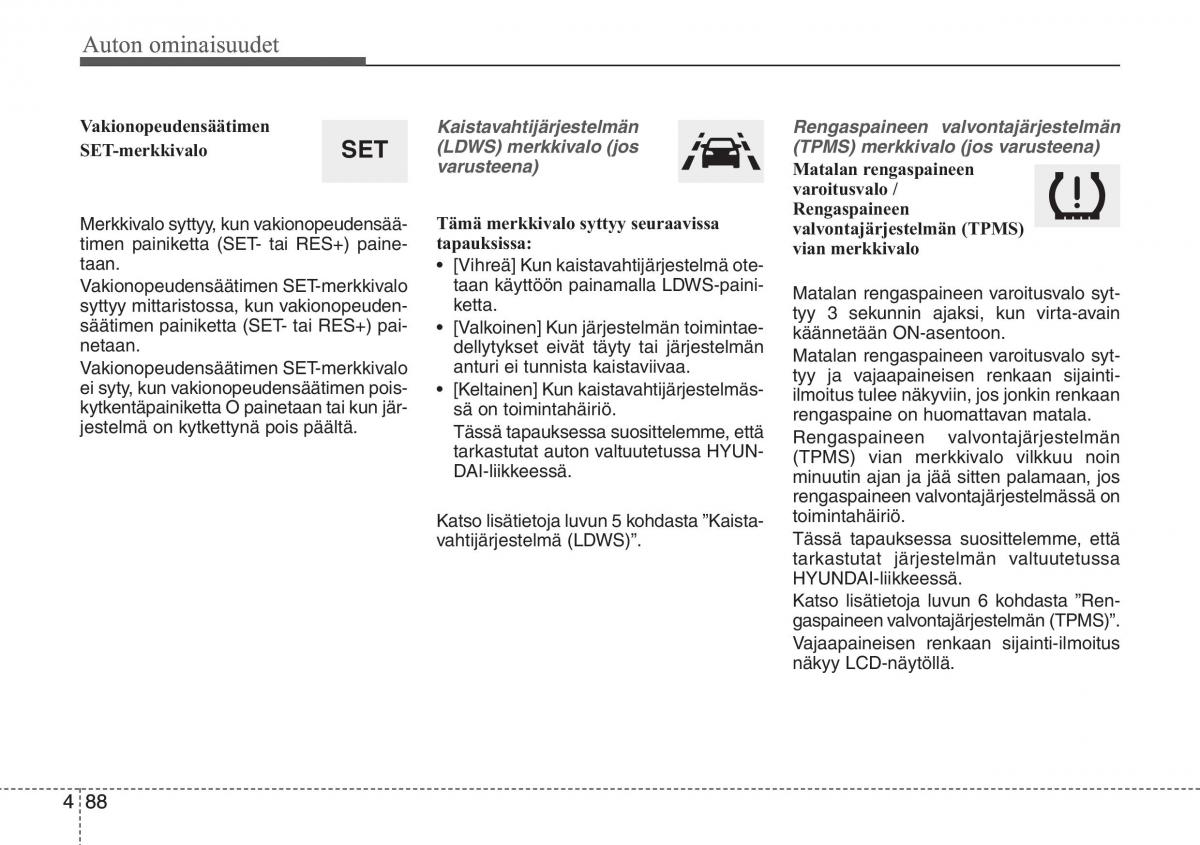 Hyundai i30 II 2 omistajan kasikirja / page 170