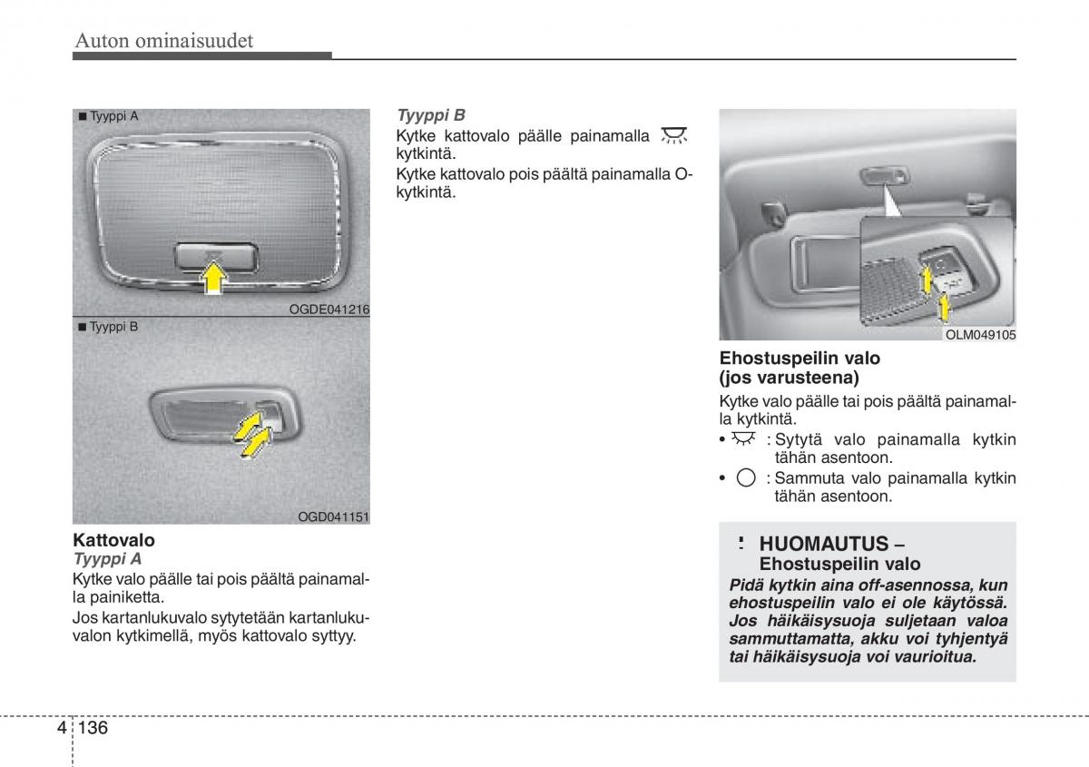 Hyundai i30 II 2 omistajan kasikirja / page 218