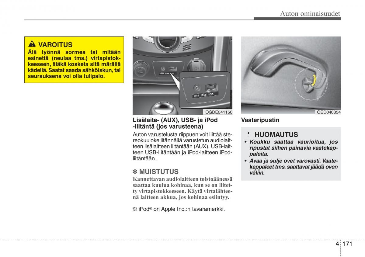 Hyundai i30 II 2 omistajan kasikirja / page 253