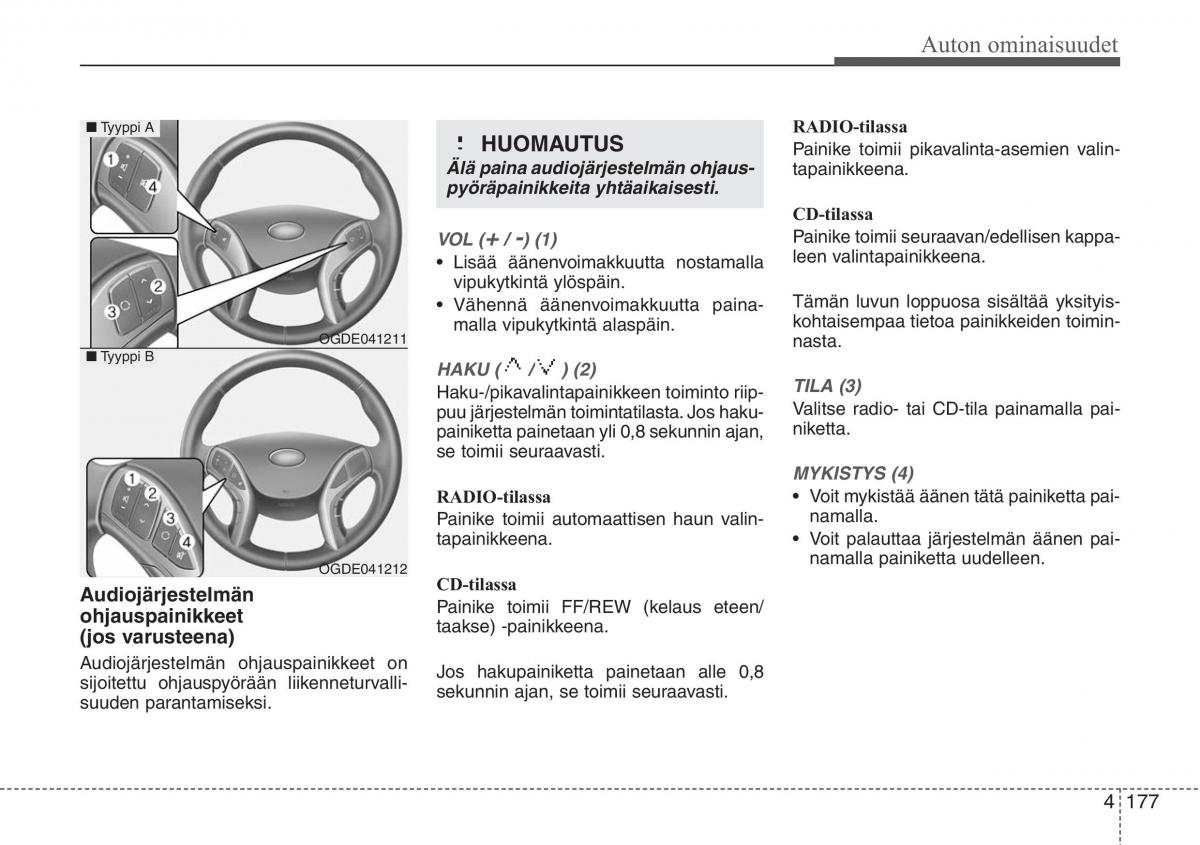 Hyundai i30 II 2 omistajan kasikirja / page 259