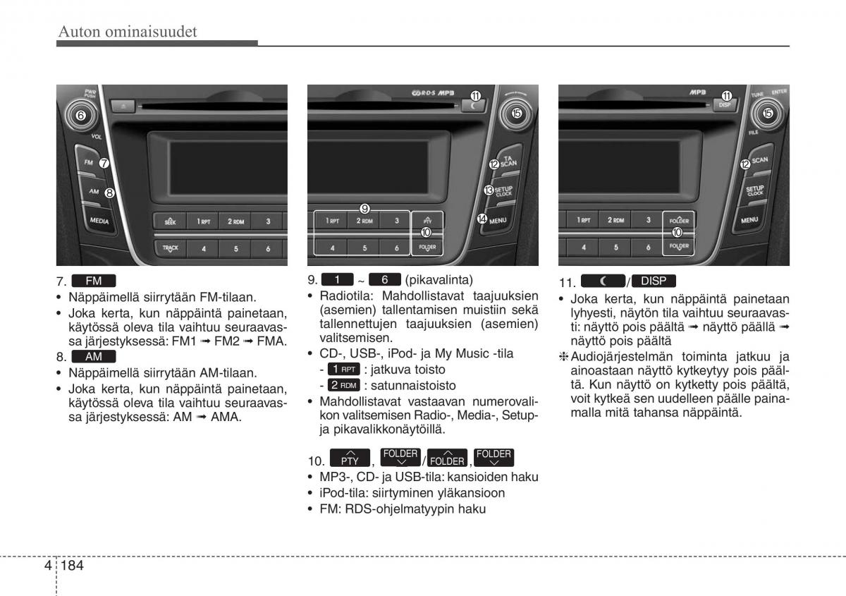 Hyundai i30 II 2 omistajan kasikirja / page 266