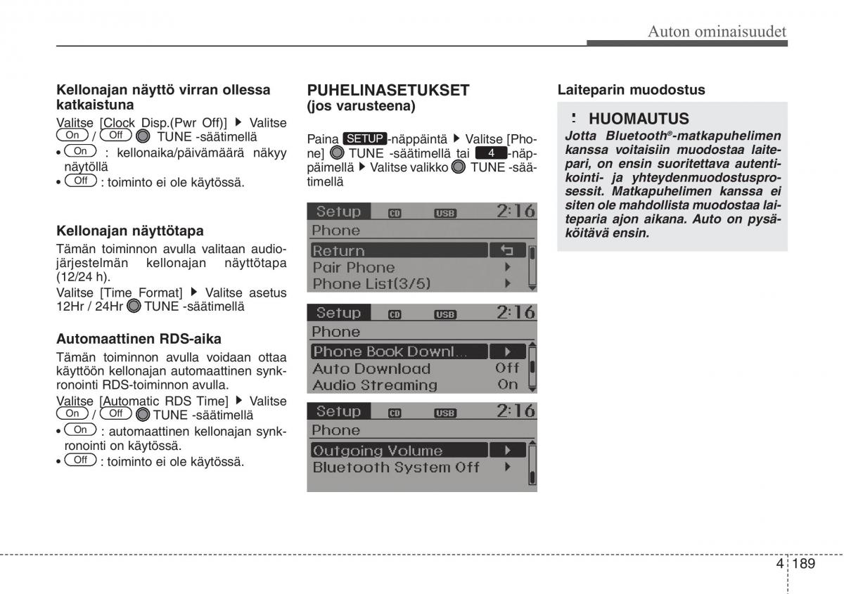 Hyundai i30 II 2 omistajan kasikirja / page 271