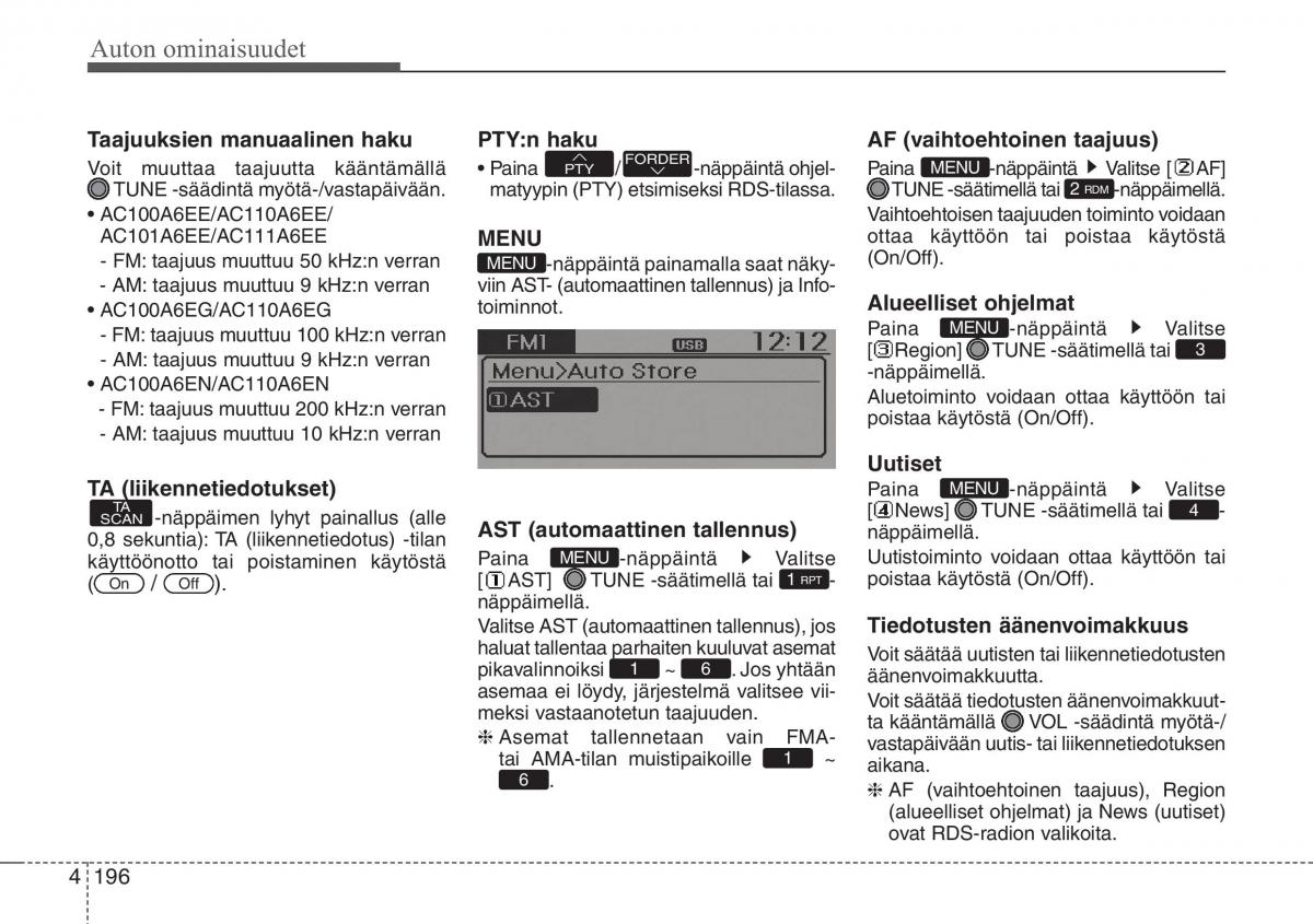 Hyundai i30 II 2 omistajan kasikirja / page 278