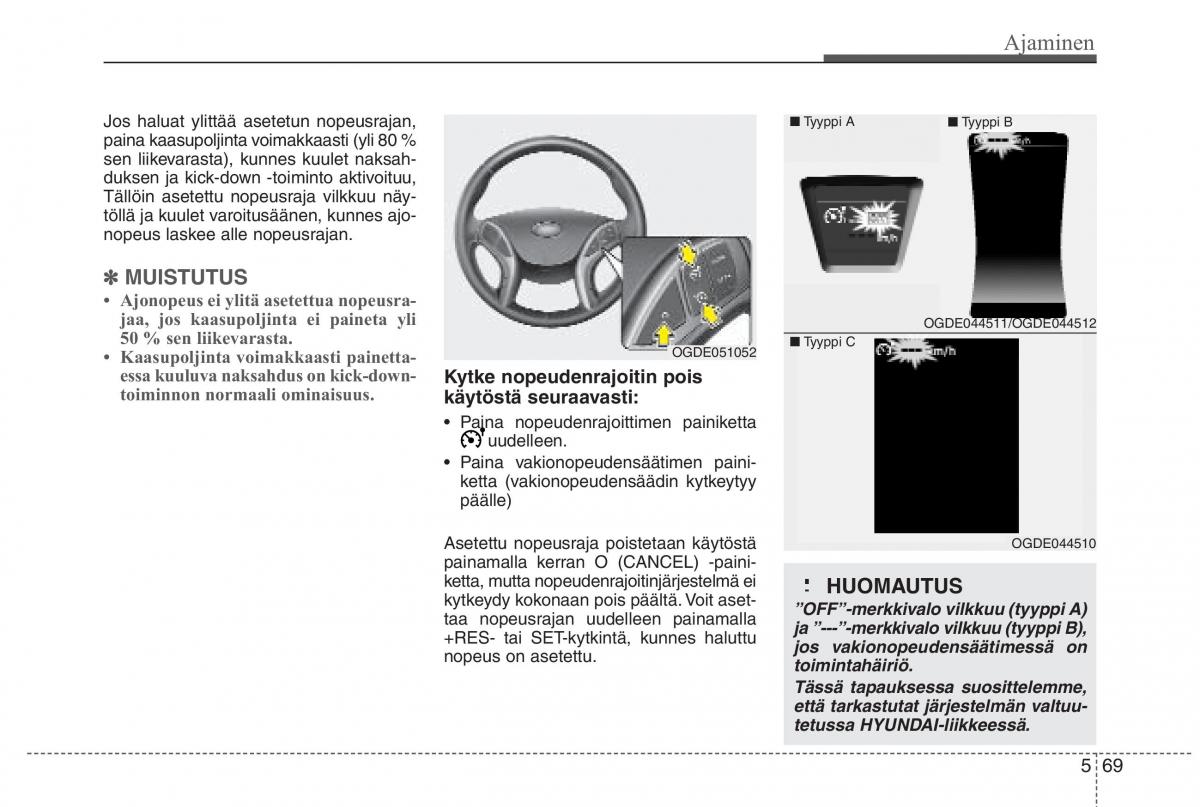 Hyundai i30 II 2 omistajan kasikirja / page 378