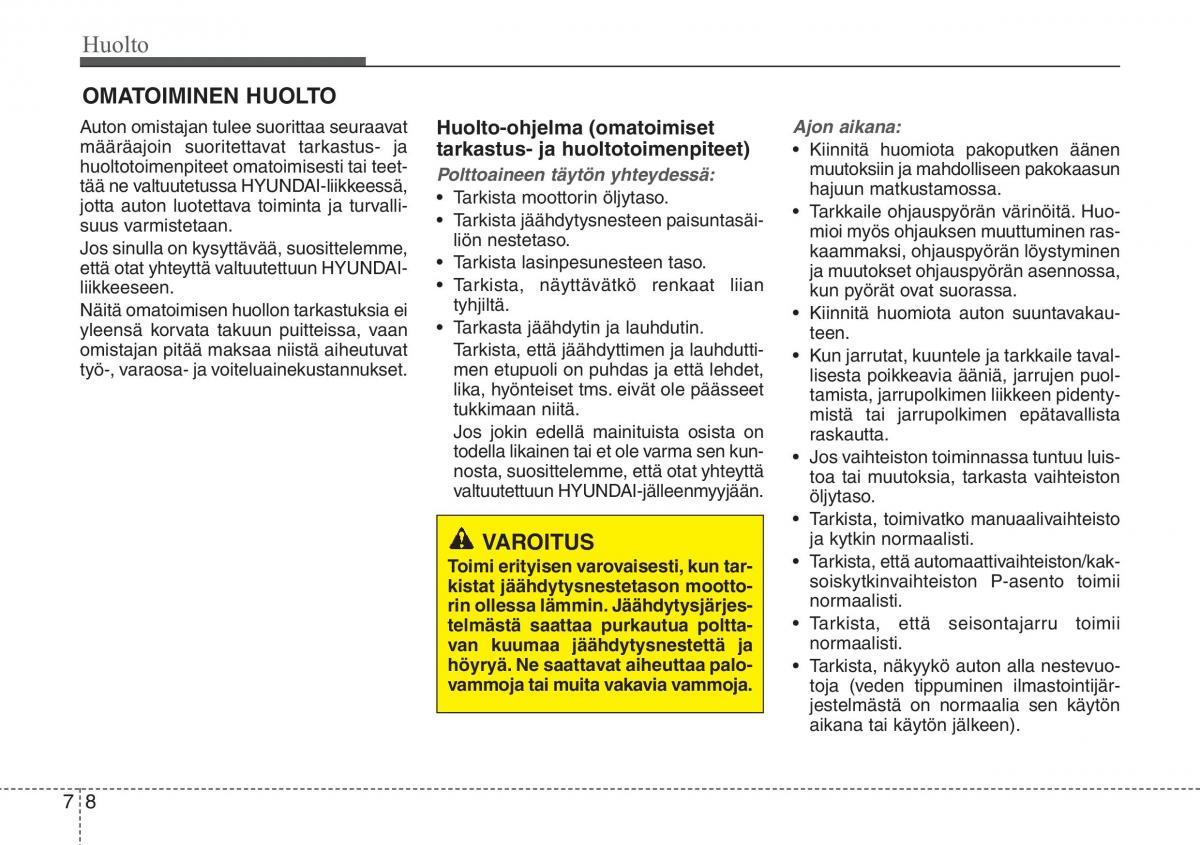 Hyundai i30 II 2 omistajan kasikirja / page 437