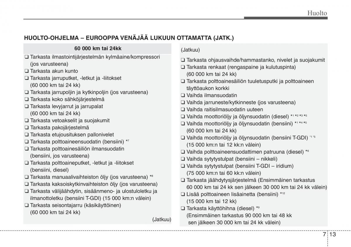 Hyundai i30 II 2 omistajan kasikirja / page 442