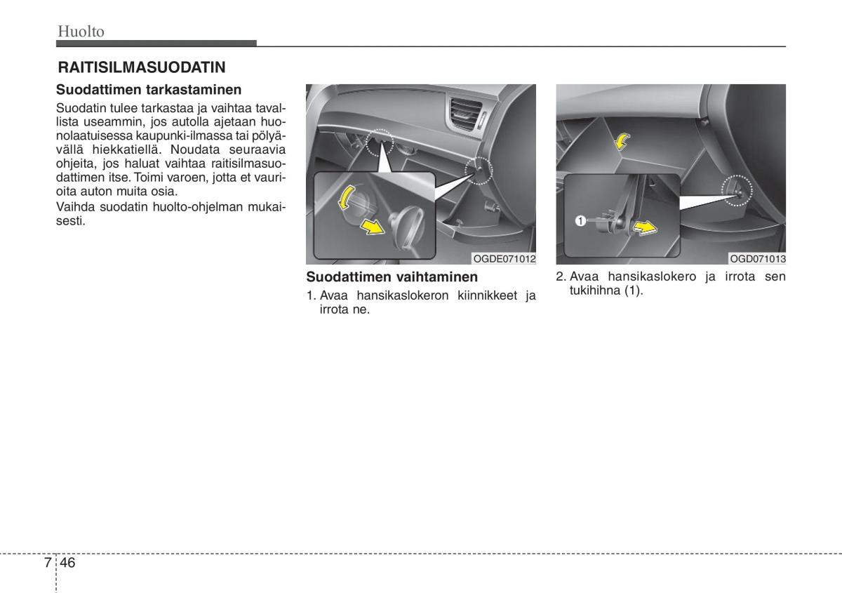 Hyundai i30 II 2 omistajan kasikirja / page 475