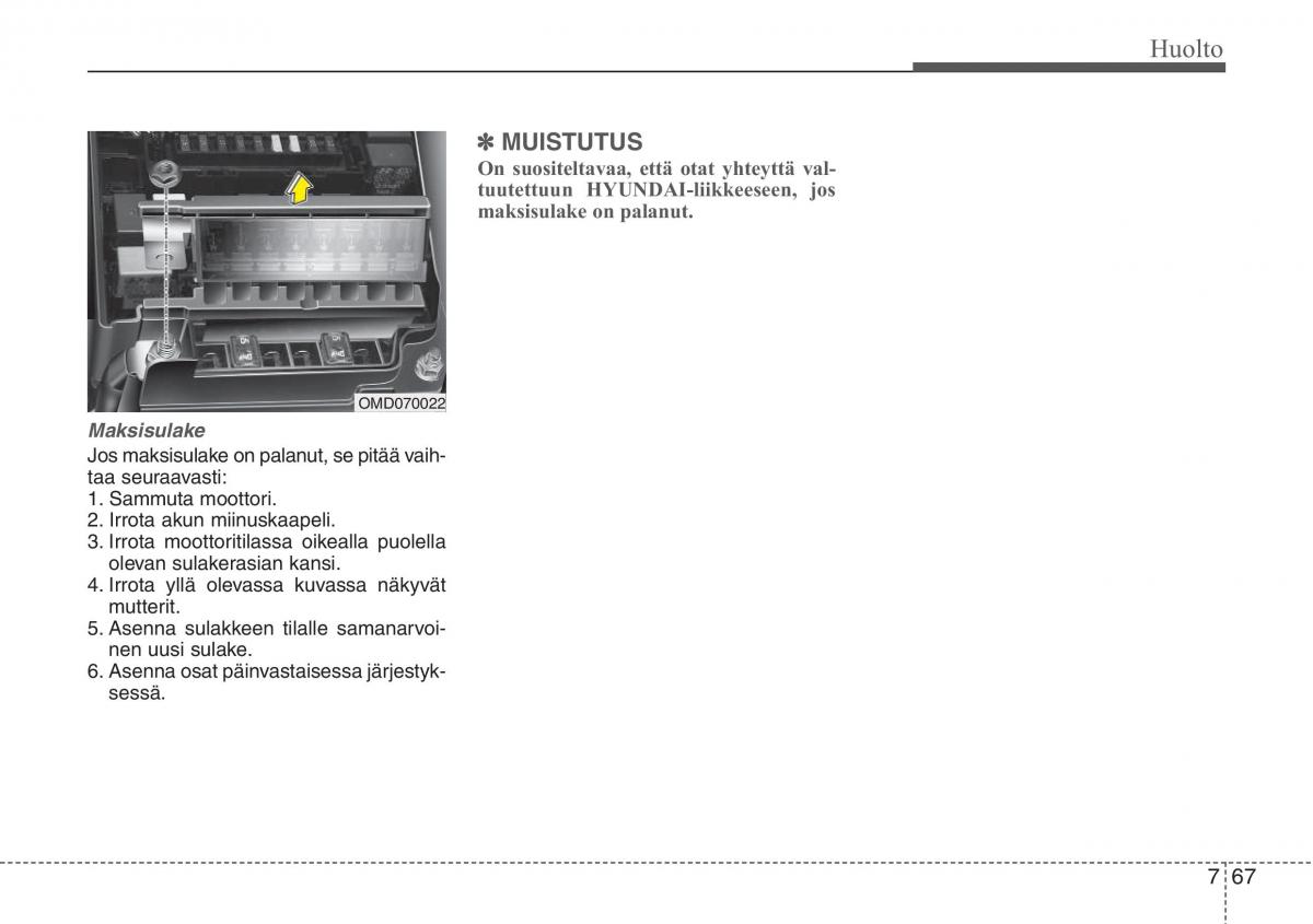 Hyundai i30 II 2 omistajan kasikirja / page 496