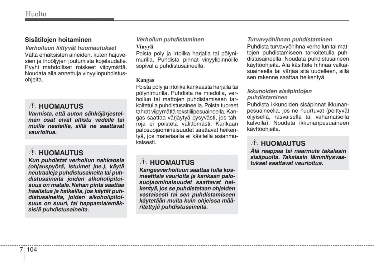 Hyundai i30 II 2 omistajan kasikirja / page 533