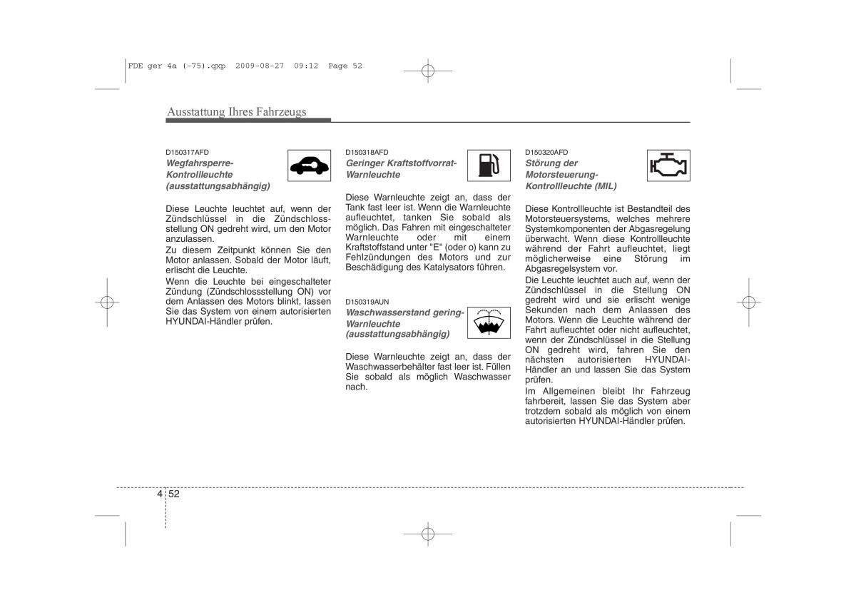 Hyundai i30 I 1 Handbuch / page 134