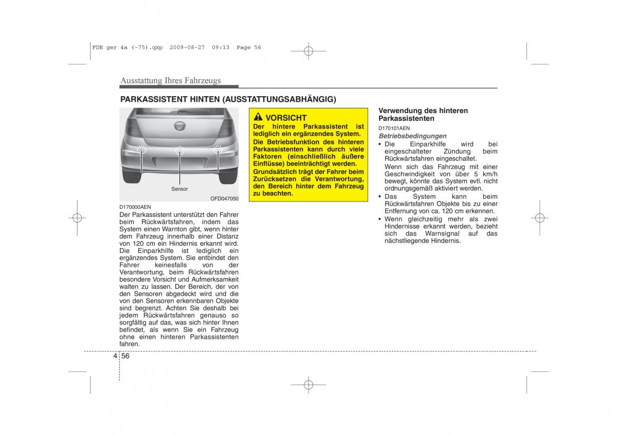 Hyundai i30 I 1 Handbuch / page 138