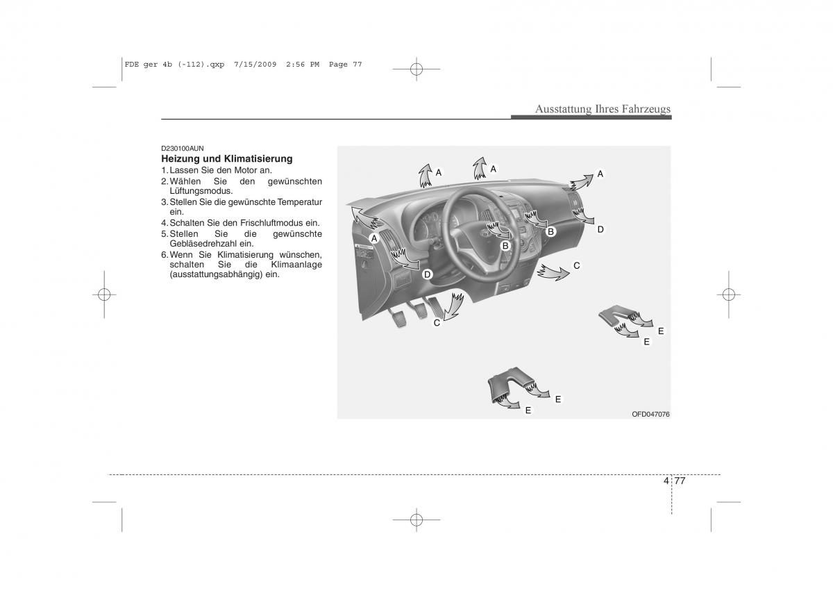 Hyundai i30 I 1 Handbuch / page 159