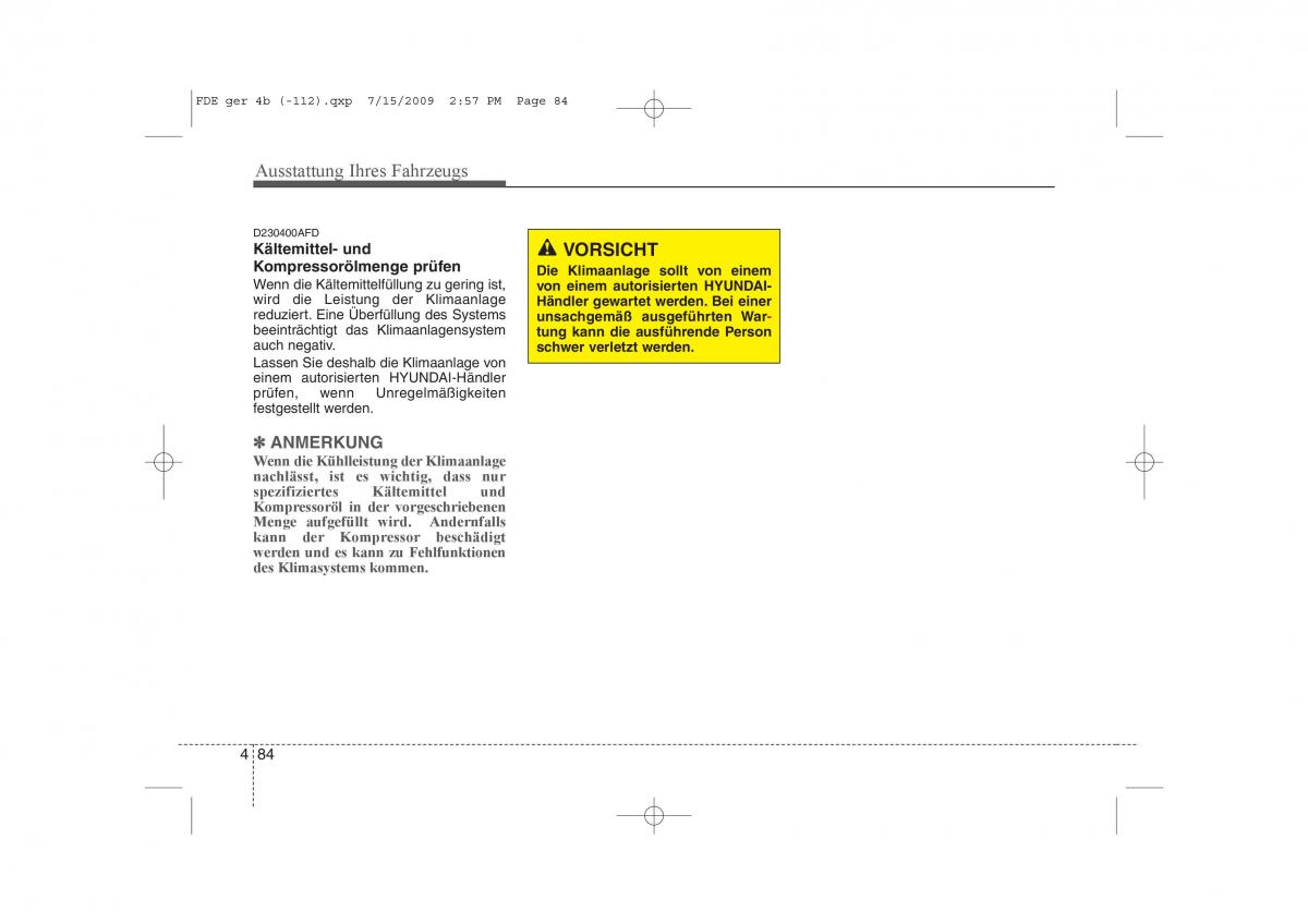 Hyundai i30 I 1 Handbuch / page 166