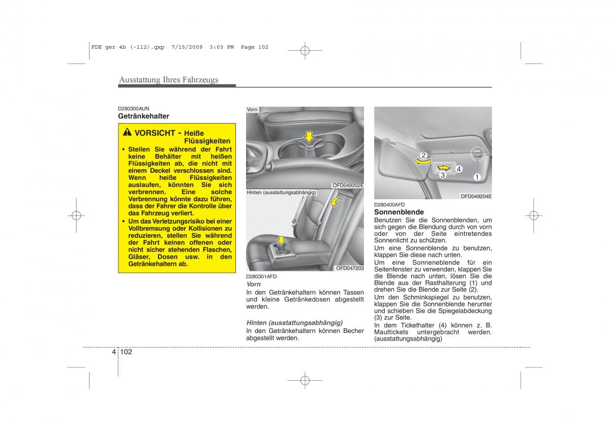 Hyundai i30 I 1 Handbuch / page 184