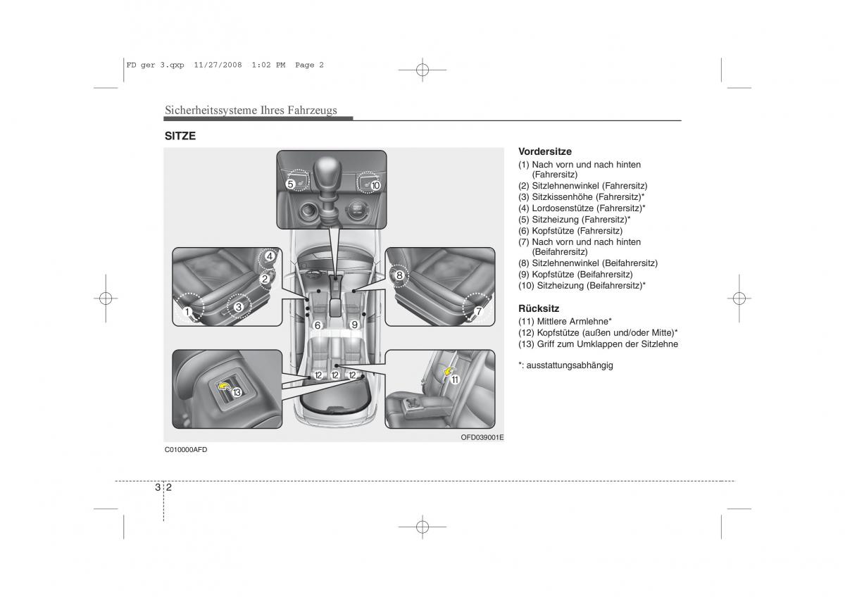 Hyundai i30 I 1 Handbuch / page 19