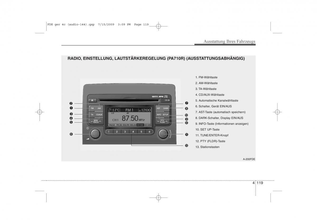 Hyundai i30 I 1 Handbuch / page 201