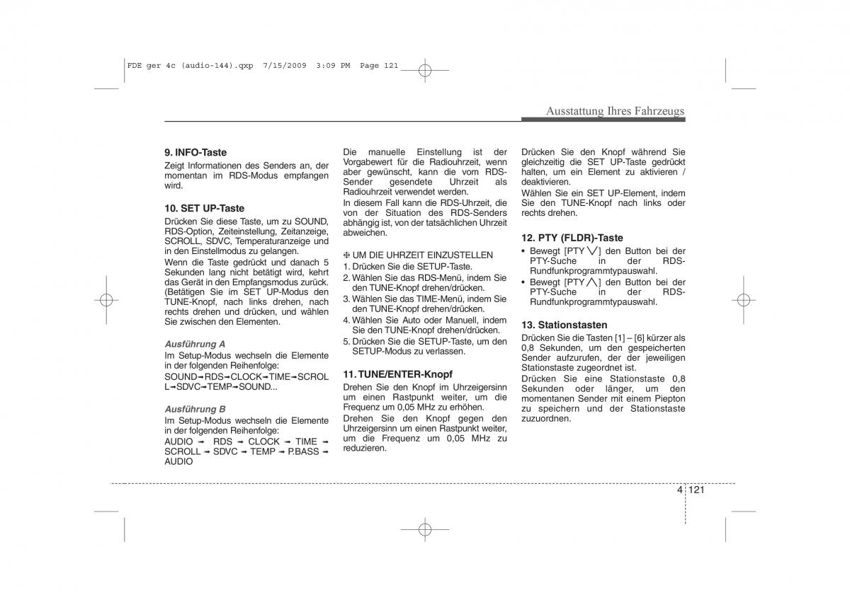 Hyundai i30 I 1 Handbuch / page 203