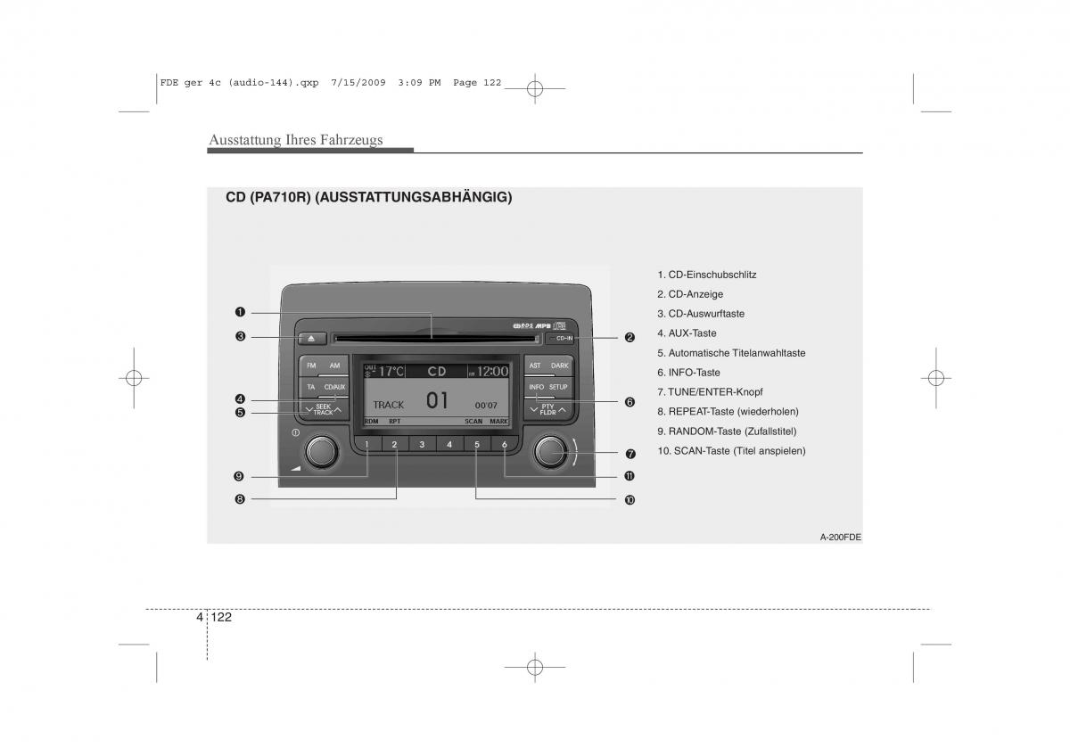 Hyundai i30 I 1 Handbuch / page 204