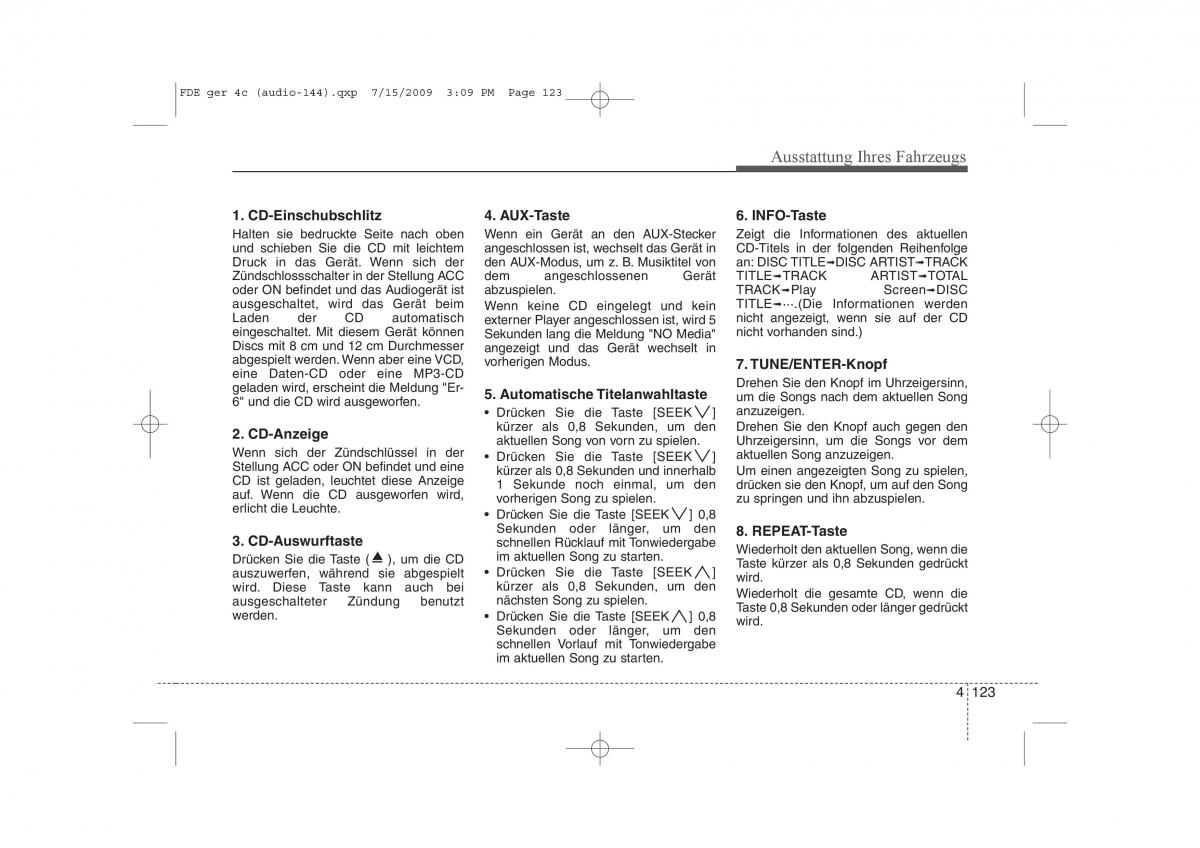 Hyundai i30 I 1 Handbuch / page 205