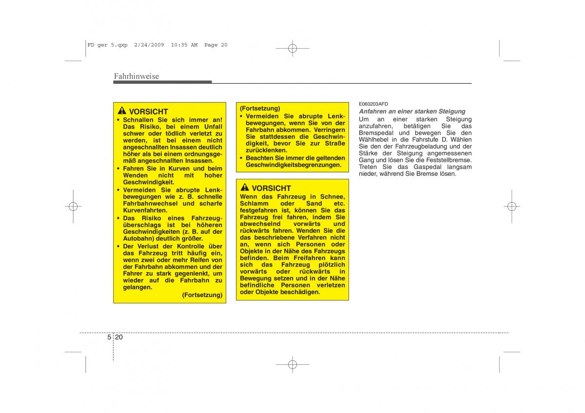 Hyundai i30 I 1 Handbuch / page 246