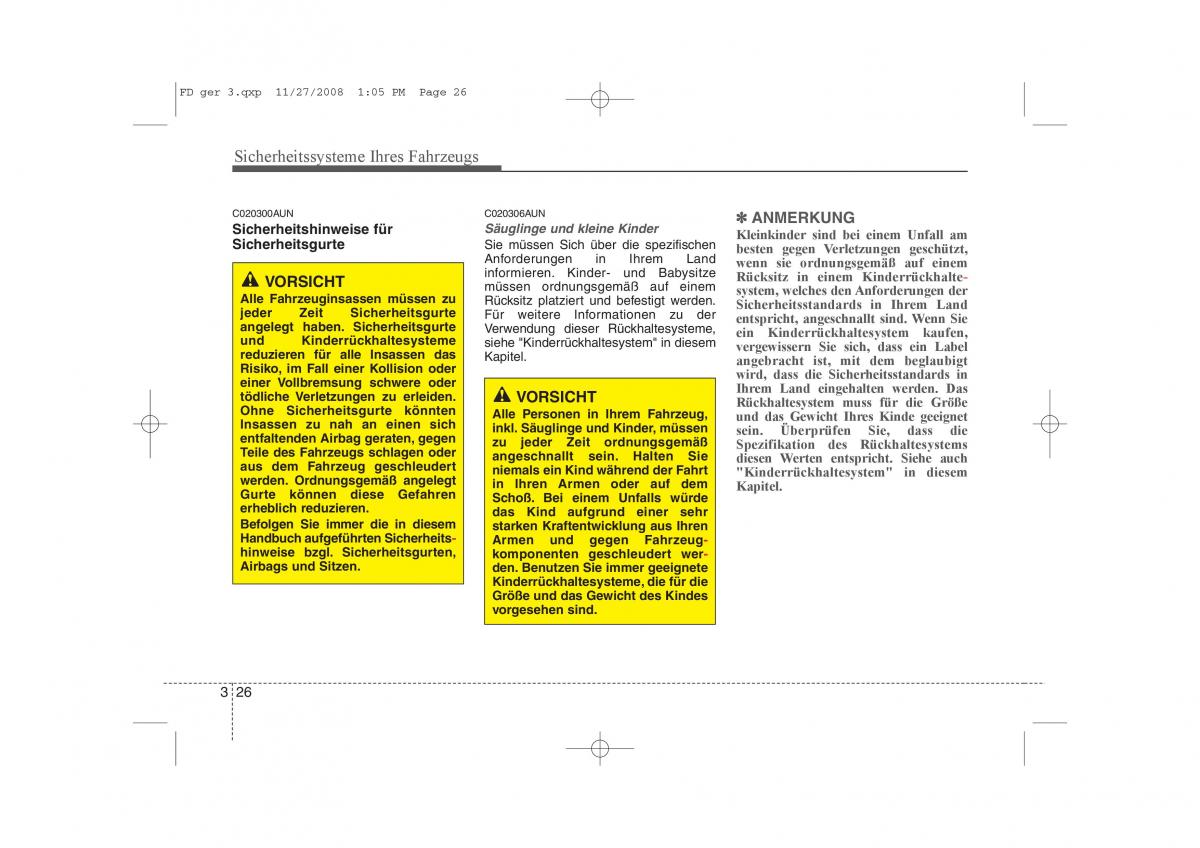 Hyundai i30 I 1 Handbuch / page 43