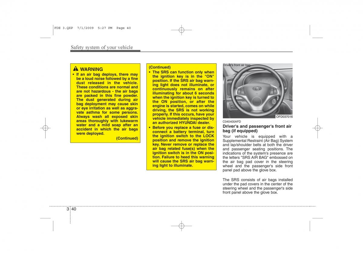 Hyundai i30 I 1 owners manual / page 58