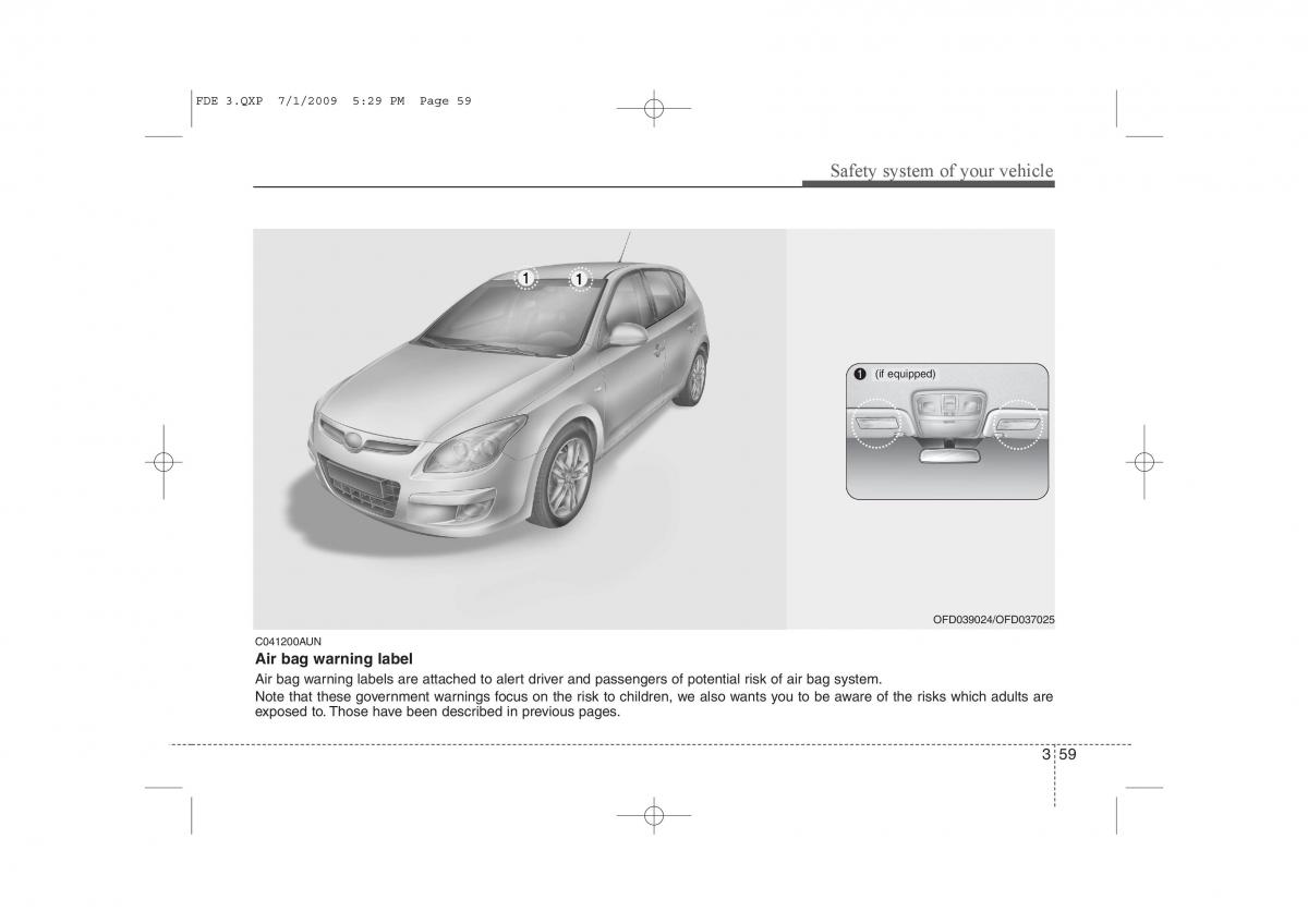 Hyundai i30 I 1 owners manual / page 77