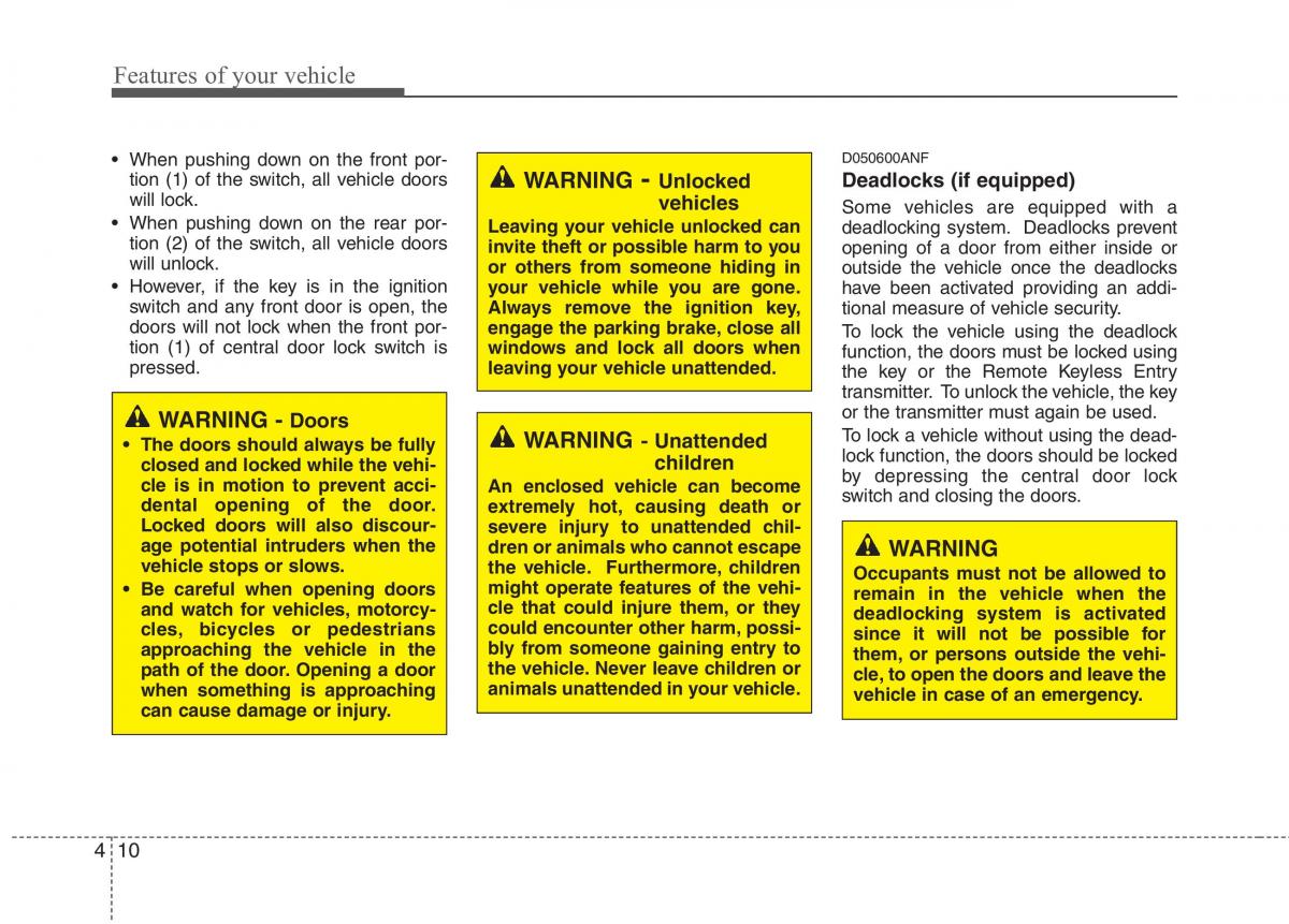 Hyundai i30 I 1 owners manual / page 87