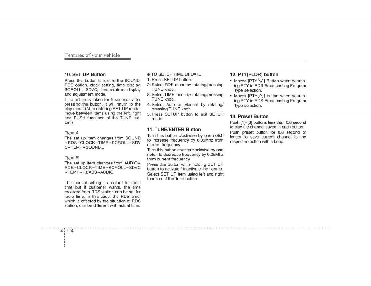 Hyundai i30 I 1 owners manual / page 191