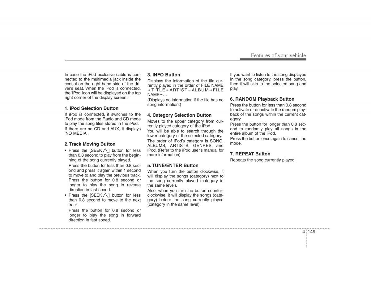 Hyundai i30 I 1 owners manual / page 226