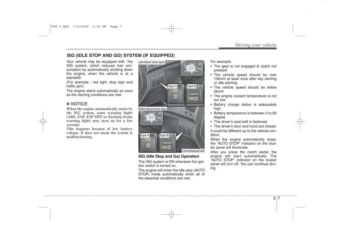 Hyundai i30 I 1 owners manual / page 247