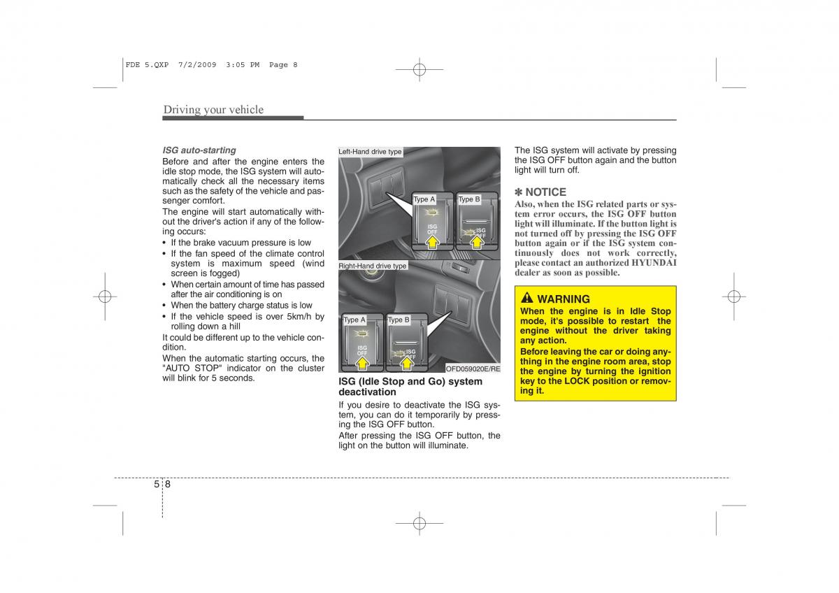 Hyundai i30 I 1 owners manual / page 248