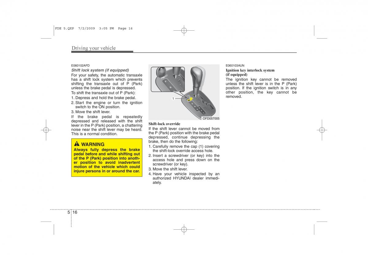 Hyundai i30 I 1 owners manual / page 256