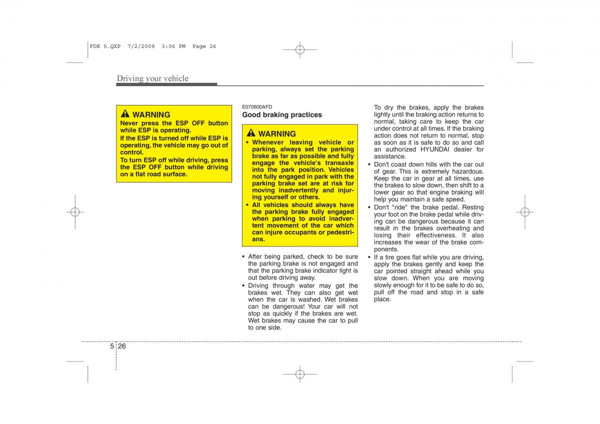 Hyundai i30 I 1 owners manual / page 266