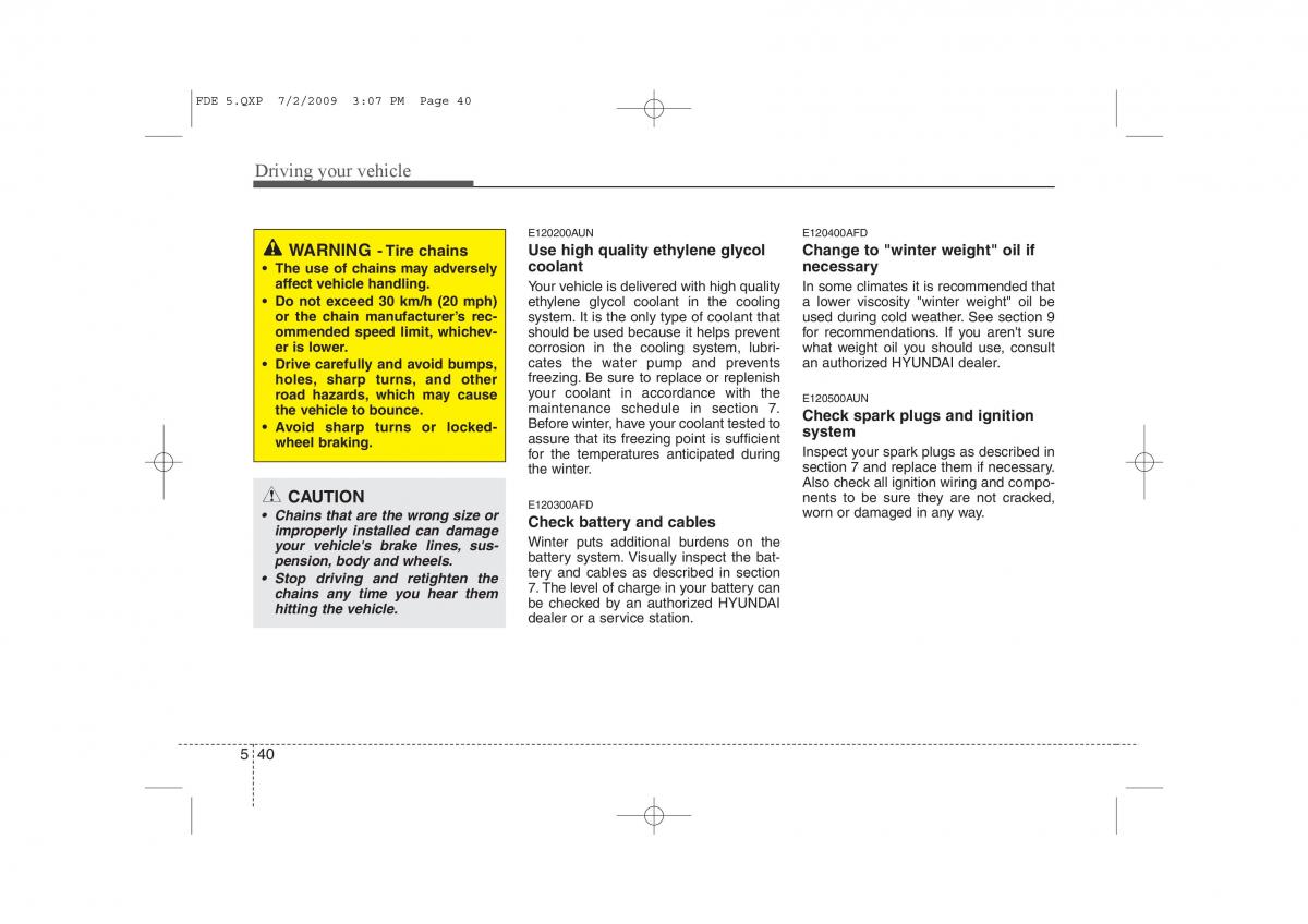 Hyundai i30 I 1 owners manual / page 280